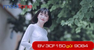 Đăng ký gói cước 3CF150 Mobifone ưu đãi 300GB data, 1.050 phút gọi dùng 3 tháng