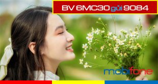 Gói cước 6MC30 Mobifone ưu đãi 1GB mỗi ngày trong liên tục 210 ngày, miễn phí thêm 210GB mobiCloud