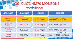 Đăng ký gói cước HM70 Mobifone ưu đãi 30GB data và miễn phí học tập cả tháng
