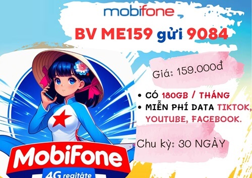 Cách đăng ký gói cước ME159 Mobifone nhận combo ưu đãi khủng