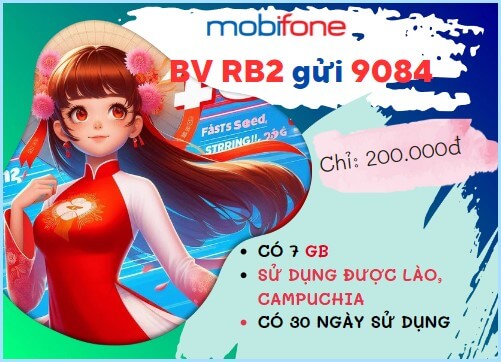 Đăng ký gói cước RB2 Mobifone kết nối data, gọi, nhắn tin CVQT giá rẻ tại Lào và Campuchia