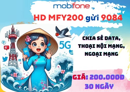 Các gói cước có thể tặng - chia sẻ DATA 4G MobiFone