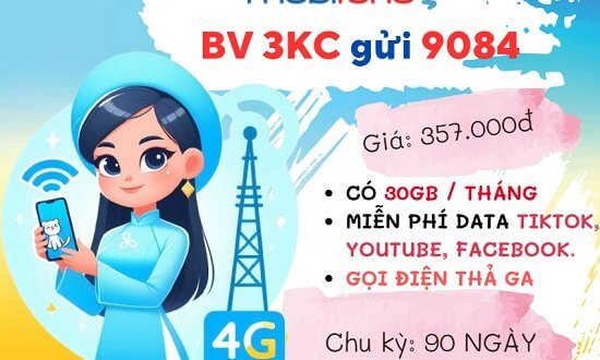 Đăng ký gói cước 3KC MobiFone- "Cơn bão" ưu đãi, "càn quét" mọi nhu cầu giải trí!