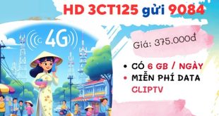 Đăng ký gói cước 3CT125 Mobifone nhận 540GB DATA và xem thả ga CLIPTV