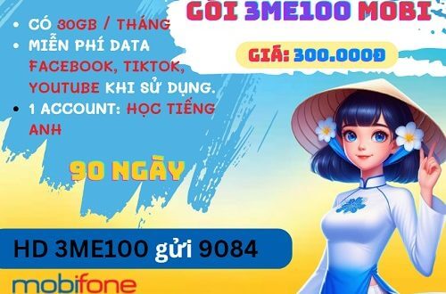 Cách đăng ký gói cước 3ME100 Mobifone rất đơn giản