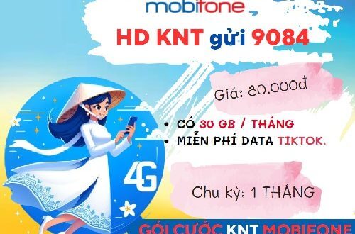 Đăng ký gói cước KNT Mobifone nhận 30GB data, lướt TikTok không giới hạn