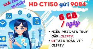 Đăng ký gói cước CT150 Mobifone chỉ 150k nhận 180GB data, dùng ClipTV thả ga