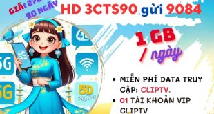 Đăng ký gói cước 3CTS90 Mobifone ưu đãi 90GB data miễn phí ClipTV 3 tháng