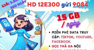 Đăng ký gói cước 12E300 Mobifone dùng 1 năm với ưu đãi 15GB mỗi ngày, gọi thả ga