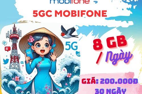 Đăng ký gói cước 5GC Mobifone giải trí, liên lạc, online thả ga cả tháng chỉ 200k