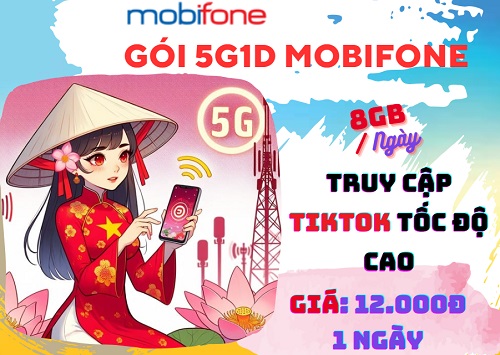 Cách đăng ký gói cước 5G1D Mobifone - Gói data ngày ưu đãi khủng