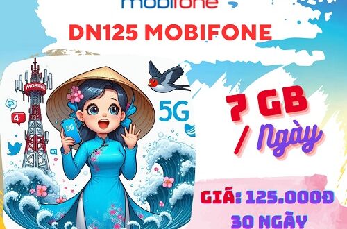 Đăng ký gói cước DN125 Mobifone nhận ưu đãi 330GB data , dùng ClipTV thả ga cả tháng